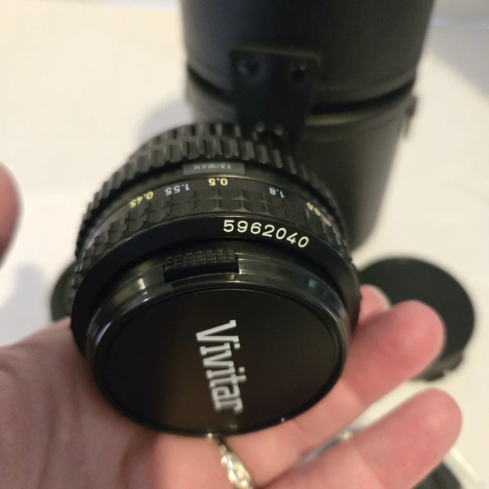 SMC Pentax-a 1:2 50mm 5962040 Manual Focus Camera Lens W Case‎ & Extra Caps